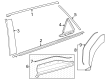 Toyota bZ4X Door Moldings Diagram - 75078-42070