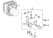 Toyota 4Runner ABS Control Module Diagram - 44050-35070