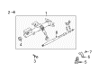 Scion xA Steering Shaft Diagram - 45210-27110