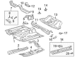 Toyota Celica Floor Pan Diagram - 58111-20901