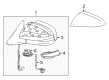 Toyota Mirror Cover Diagram - 87945-0E040-B1