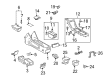 Toyota Highlander Ashtray Diagram - 74130-22160-C0