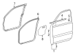 Toyota Door Seal Diagram - 68162-35060