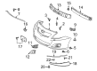 Toyota Corolla Bumper Cover Diagram - 52119-02989