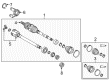 Toyota Avalon Axle Shaft Diagram - 43420-06A90