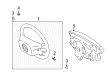 Toyota Tacoma Steering Column Cover Diagram - 45186-0C010-B1