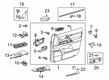 Toyota Land Cruiser Interior Door Handle Diagram - 69206-60150