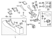Scion tC Center Console Base Diagram - 58901-21091-B0