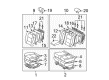 Toyota Tundra Seat Cushion Diagram - 71460-0C070-E1