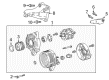 Toyota Alternator Pulley Diagram - 27415-0T060