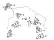 Toyota Prius V Engine Mount Diagram - 12371-37260