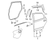 Toyota Prius Door Moldings Diagram - 75762-47010