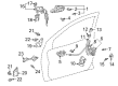 Toyota Echo Door Latch Cable Diagram - 69710-52020