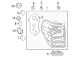 Toyota Previa Headlight Bulb Diagram - 90981-11059