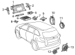Toyota Car Speakers Diagram - 86160-0E250