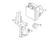 Toyota Camry ABS Control Module Diagram - 44050-06280