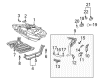Toyota Celica Fuel Tank Strap Diagram - 77601-20250