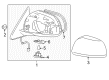 Toyota Highlander Car Mirror Diagram - 87910-48341