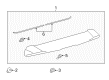 Toyota Prius V Spoiler Diagram - 76085-47911-E1