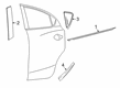Toyota Yaris Door Moldings Diagram - 75707-WB001