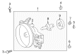 Toyota FJ Cruiser Headlight Diagram - 81106-35445