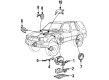 Toyota 4Runner ABS Pump And Motor Assembly Diagram - 44510-35050