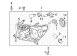 Toyota Highlander Headlight Bulb Diagram - 90981-AD001