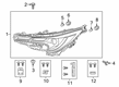 Toyota Corolla Headlight Diagram - 81110-02S30
