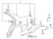 Toyota Corolla Fuel Door Hinge Diagram - 77360-12080