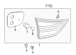 Toyota Sienna Light Socket Diagram - 99159-10284
