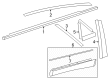Toyota Crown Signia Door Moldings Diagram - 75078-30050