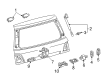 Toyota Liftgate Lift Support Diagram - 68950-69205