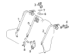 Toyota Corolla iM Seat Belt Diagram - 73360-12B70-C0