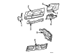 Toyota Celica Armrest Diagram - 74220-14090-01