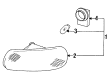 Toyota Supra Side Marker Light Diagram - 81740-14160