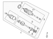 Toyota Camry CV Boot Diagram - 04438-06021