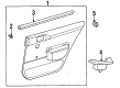 Toyota Tercel Weather Strip Diagram - 68174-16080