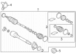 Toyota Crown CV Boot Diagram - 04428-28170