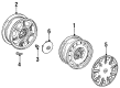 Toyota Avalon Wheel Cover Diagram - 42621-AC010
