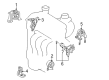 Toyota Echo Engine Mount Diagram - 12305-21140