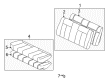 Toyota Solara Seat Cushion Diagram - 71460-AA230-B0