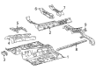 Toyota 4Runner Front Cross-Member Diagram - 57052-35060