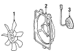 Toyota Celica Fan Blade Diagram - 88453-20070