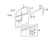 Toyota Venza Door Moldings Diagram - 75072-0T900