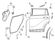 Toyota Highlander Door Seal Diagram - 67888-0E092