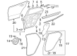 Toyota GR Corolla Weather Strip Diagram - 67872-12590