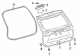 Toyota RAV4 Prime Weather Strip Diagram - 67881-42080