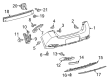Toyota Corolla iM Bumper Cover Diagram - 52159-12950