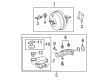 Toyota Yaris Brake Booster Diagram - 44610-52460