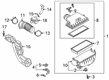 Toyota Crown Signia Air Filter Diagram - 17801-F0020